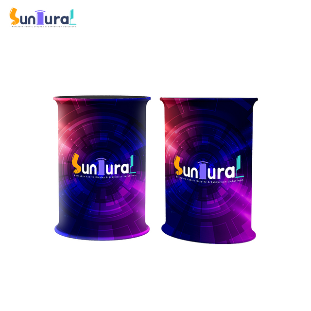 Tension Fabric Trade Show Oval Counter Displays