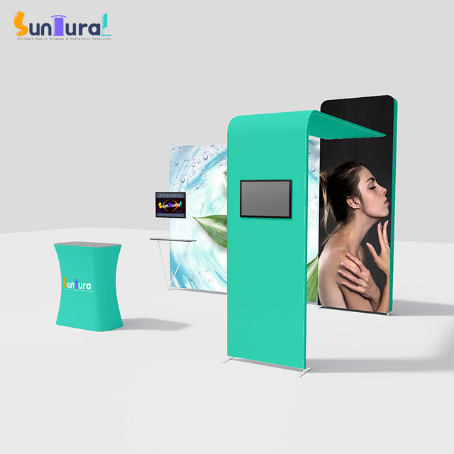 10x10 FT Fabric Exhibit Display Booth Solution SC-TD-EB1389