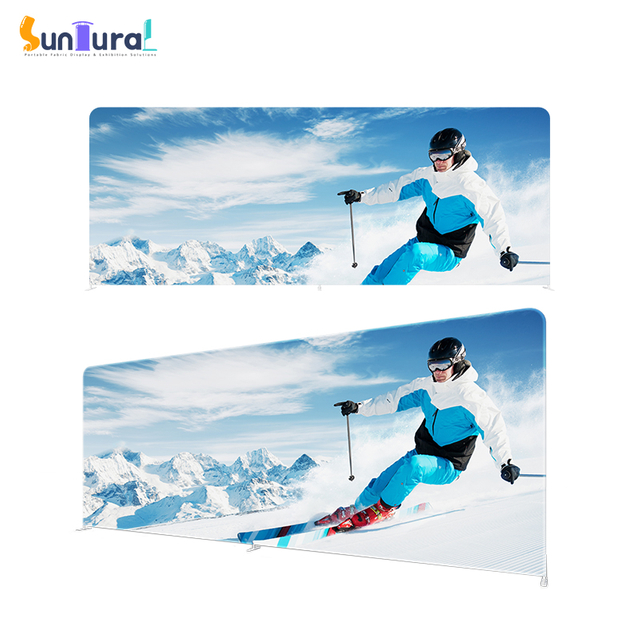 20FT Customize Free Design Straight Backdrop Tension Fabric Display