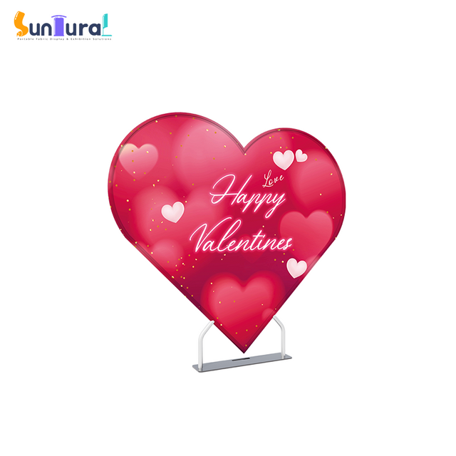 New Arrival Custom Design Heart Shaped Backdrop