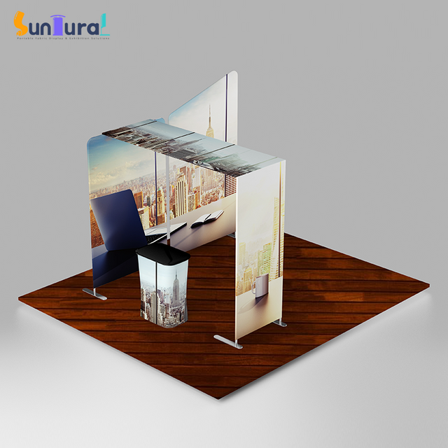 10X10FT Fabric Exhibit Display Booth Solution SC-TD-EX1239
